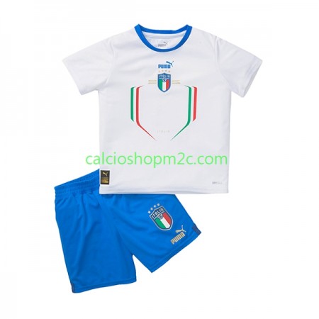 Italia Bambino Maglia Trasferta 2022/2023 Manica Corta (+ Pantaloncini)